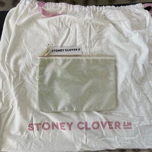 Stoney Clover Lane Flat Pouch AB Crystal NWT